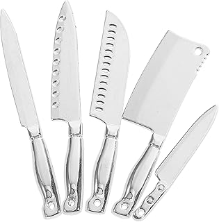 ibasenice Dollhouse Miniatures 5PCS Dollhouse Kitchen Knives Mini Cutter Model Miniature Dollhouse Accessories Photo Props Tiny House Decor Miniature Doll House Accessories