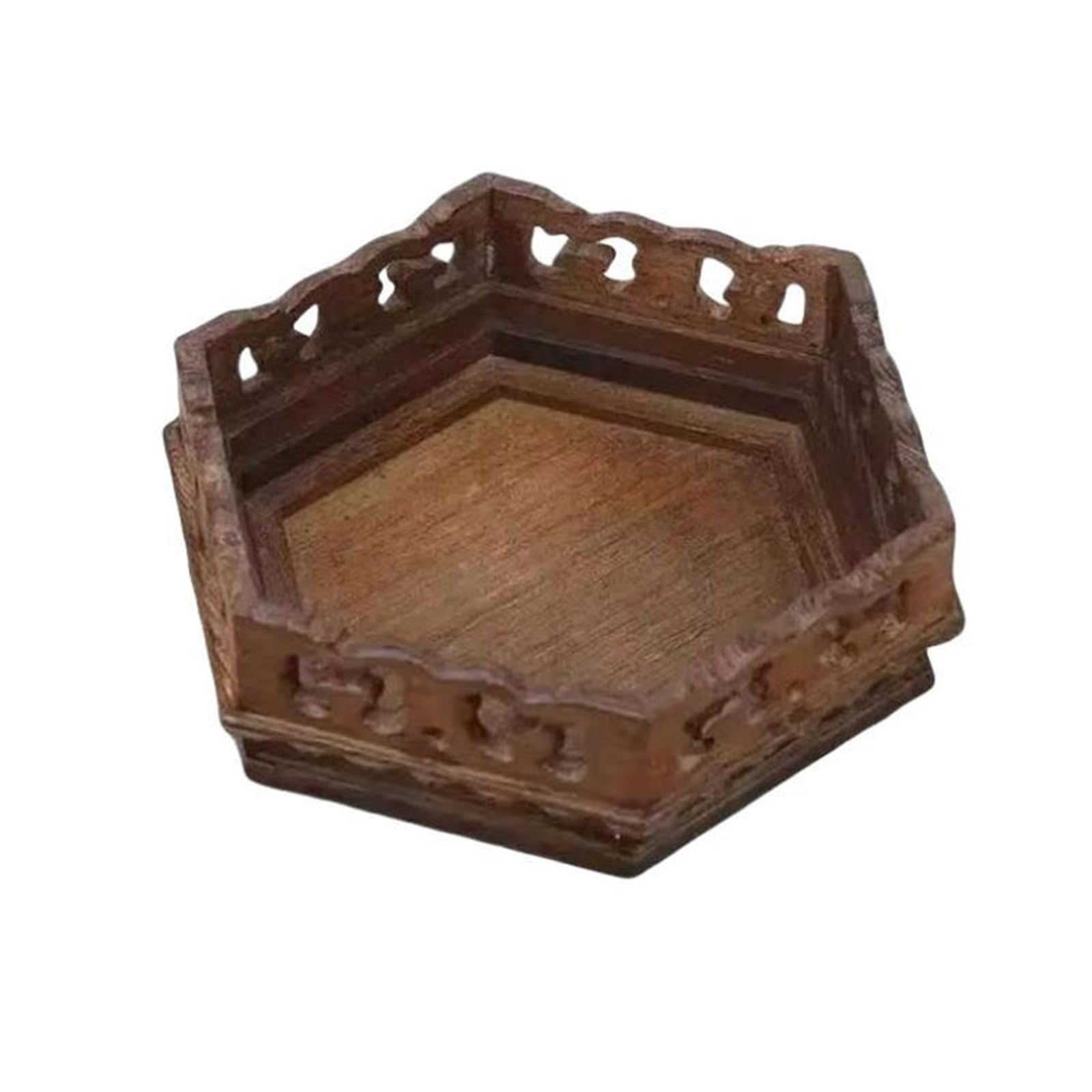 Base para jarrón Bases de madera en miniatura for macetas, pedestales, jarrones, bonsáis, decoración del hogar Exhibidor(Pequeño)
