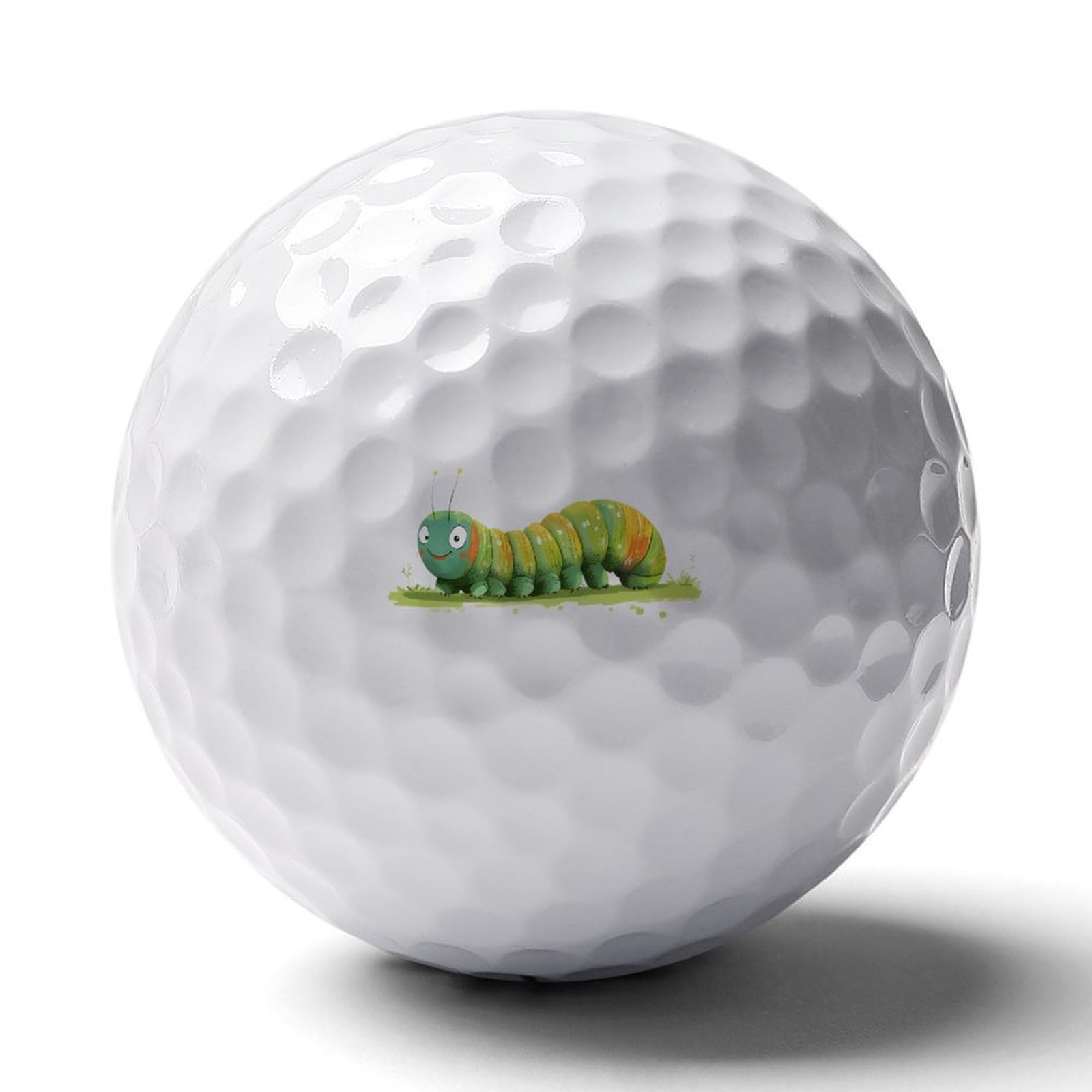 Cute Caterpillar Custom Golf Ball Soft Practice Golf Balls Performance Distance and Speed for Indoor Outdoor