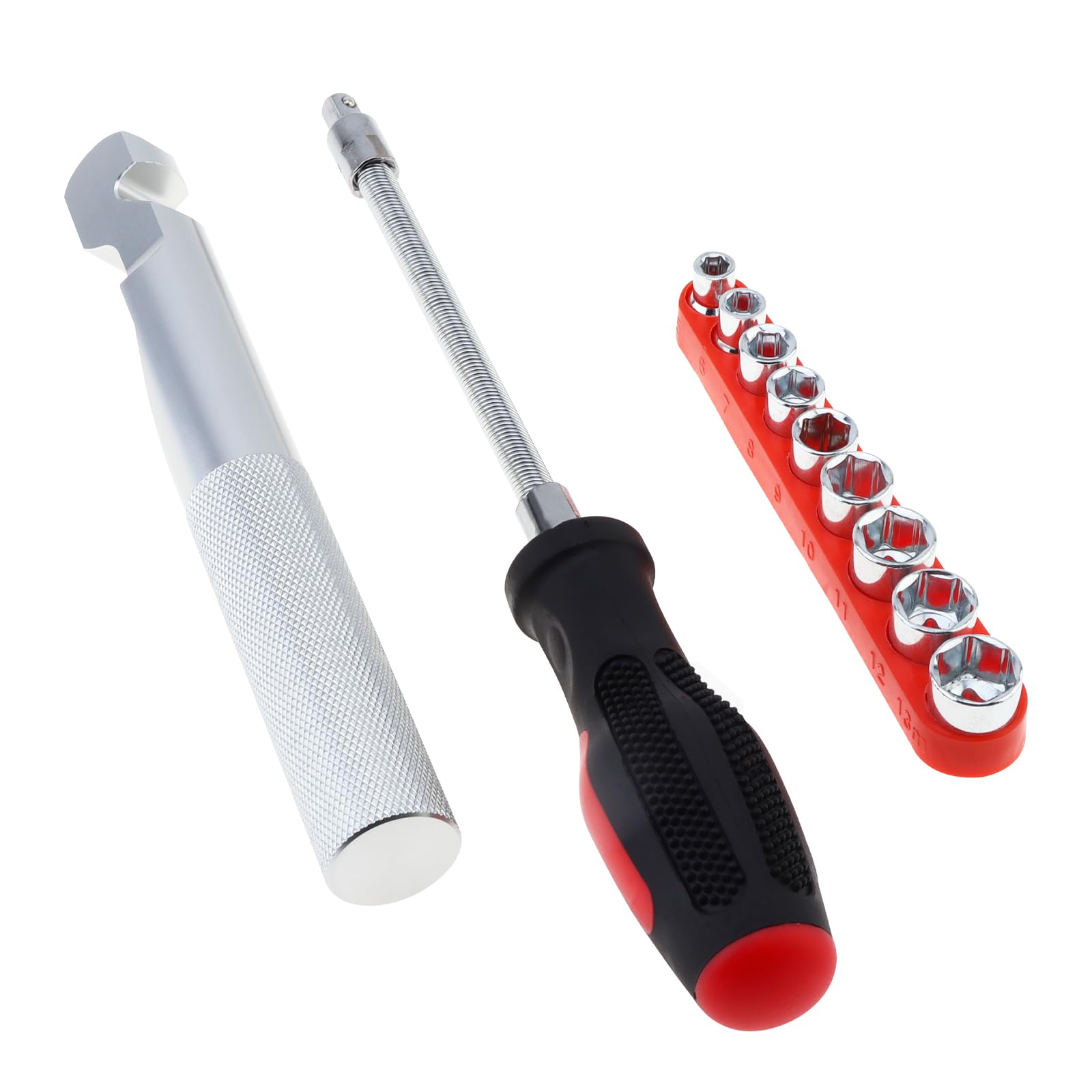 Windance Kit di strumenti per la rimozione della cinghia, adatto per Polaris RZR 1000 XP XP4 900 S, prese reversibili da 5 mm a 13 mm, copertura flessibile della frizione, strumento separato