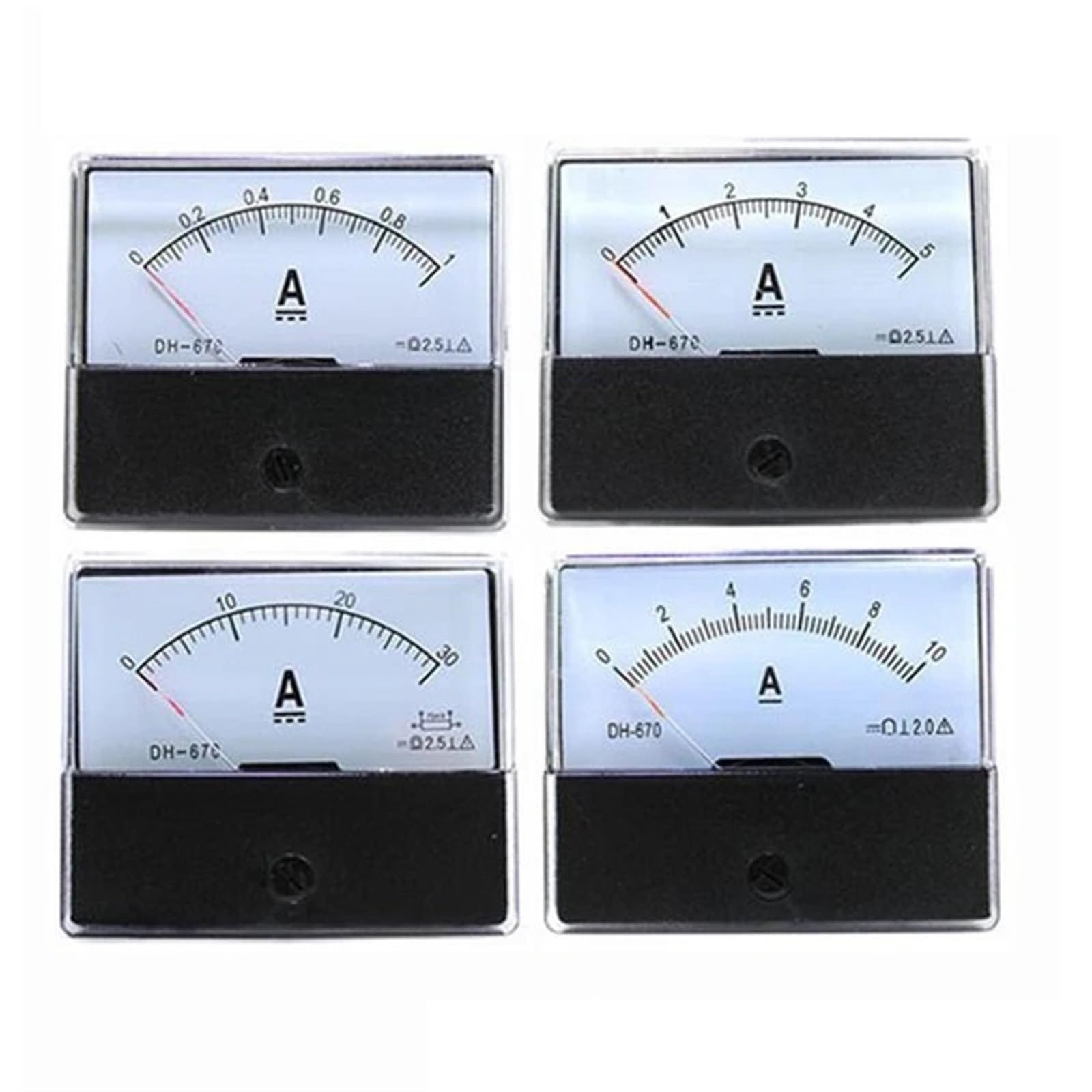 Ampèremètre DC DH-670 pour tableau de commande et test de courant 100A - 7