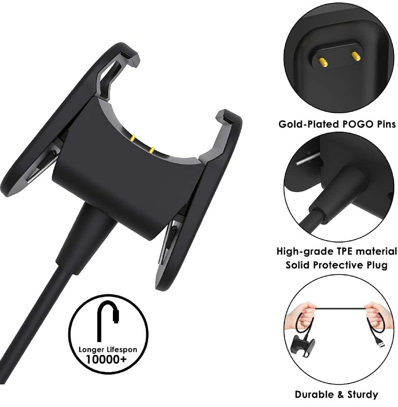 Paquete De 2 Correas Impermeables Compatibles Con Fitbit Charge 3 Fitbit Charge 4 Fitbit Charge 3 Se Pulseras Deportivas Suaves Clasicas De