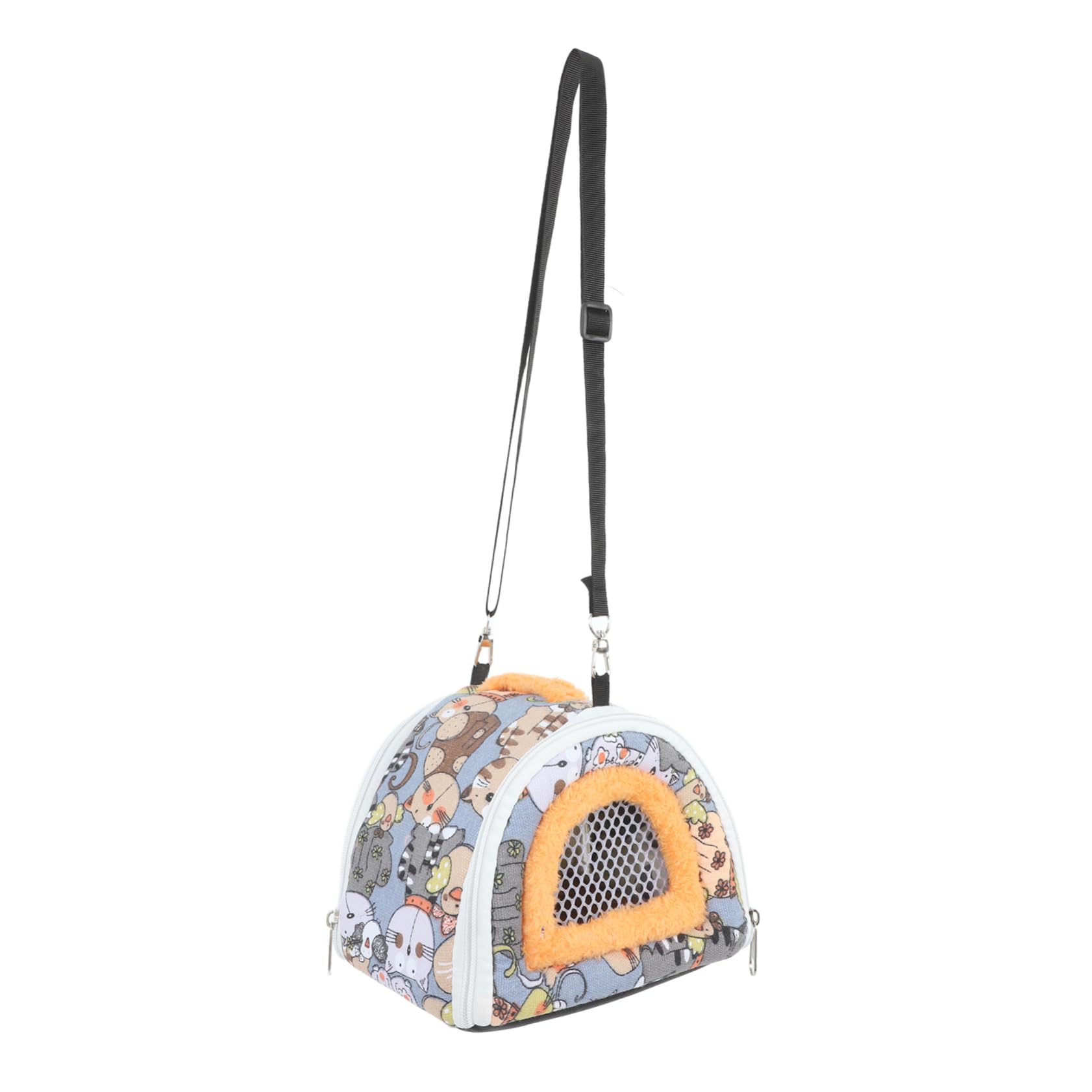BCOATH Portable Hamster Carrier Bag Travel Pouch with Mesh Design for Animals Easy to Suitable for Dwarf Hamster Guinea Pig Hedgehog and More