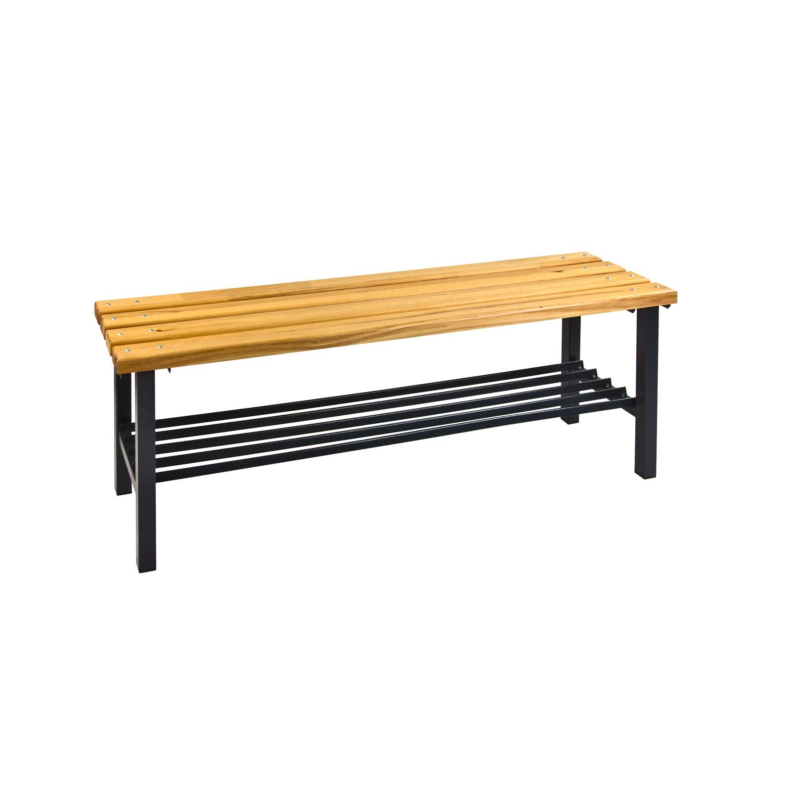 ADB - Panca per spogliatoio, 1000 mm, con griglia per scarpe, lunghezza 1000 x larghezza 400 x altezza 420 mm
