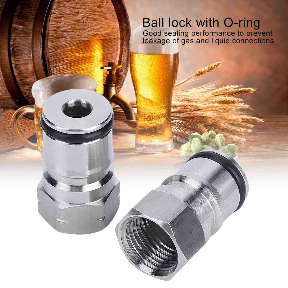 Homebrew Keg balls Lock Post , 304 Stainless Steel balls Lock Post Connector Adapter , 1 . 8oz Gas balls Lock Keg Posts 9/16in?18 Brewing Accessory