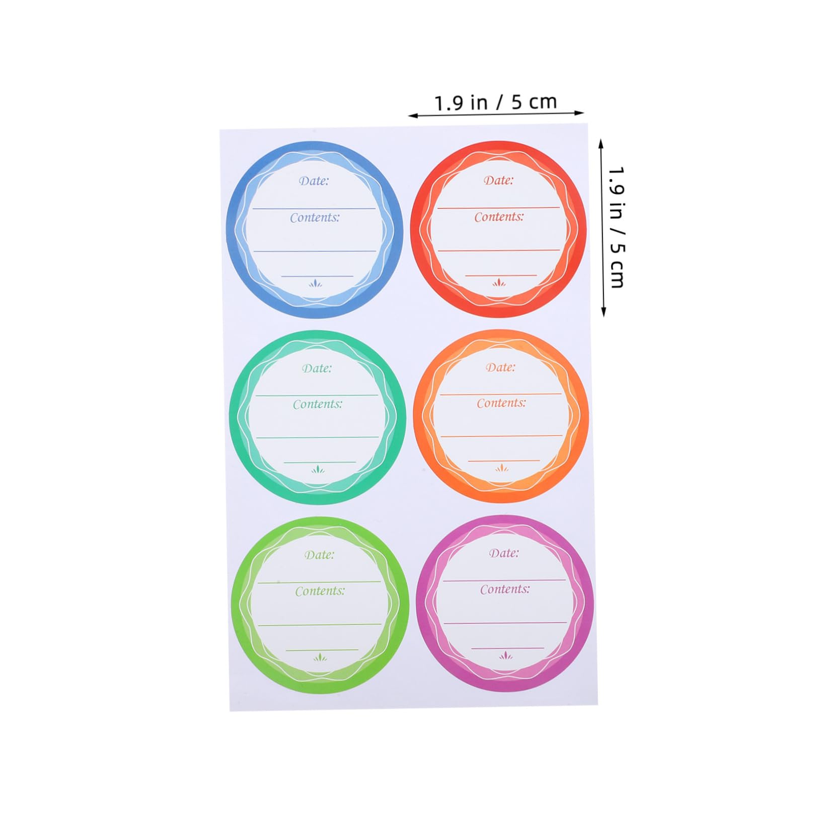 CONGARTENO 10sheets Canning Labels for Jars Writable Self-adhesive Stickers for Containers Removable Oil Labels and User-friendly Design for Easy Identification