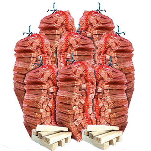 24kg Premium Kiln Dried Natural Kindling. 100% British and Sustainable. Free Next Day Delivery. (8X 3kg Bags)