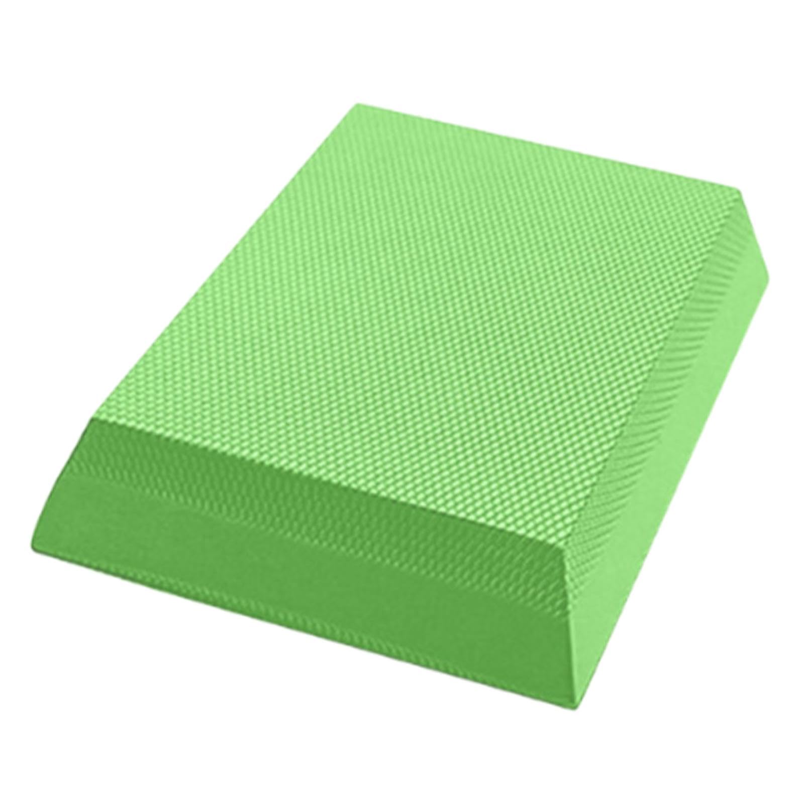 YIJU Balance Pad Balance Cushion Soft Waterproof Trapezoid Training Foam Mat Knee Pad for Home Gym Adults Meditation Travel Pilates, green