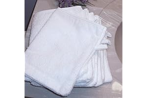 Bulk Package 12 Pack of 100% Premium Cotton Bath Mitts for Adults