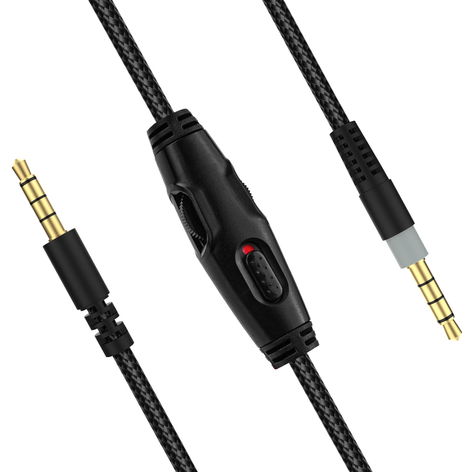 Cloud Alpha Cable Replacement Audio Cable Cord Compatible with HyperX Cloud Alpha Cloud Mix Gaming headsets with Mute & Volume Control, 4.9FT/1.5m(No Mic)