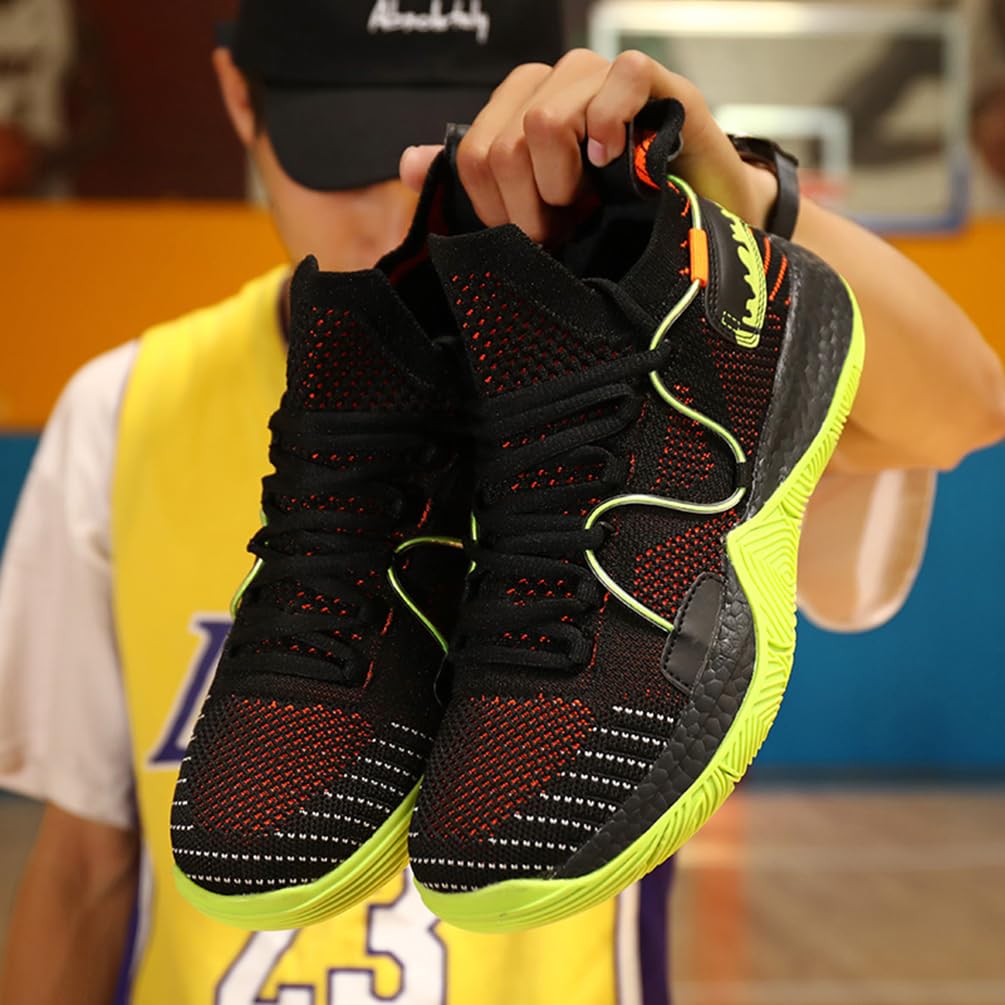Męskie buty do koszykówki, buty sportowe, amortyzujące wstrząsy, oddychające, do koszykówki, męskie, lekkie buty sportowe, do biegania, antypoślizgowe, sportowe sneakersy, bsk f24, 45 EU