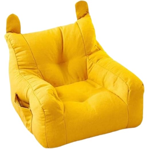 Kids Bean Bag Chair Soft Cartoon Yellow
