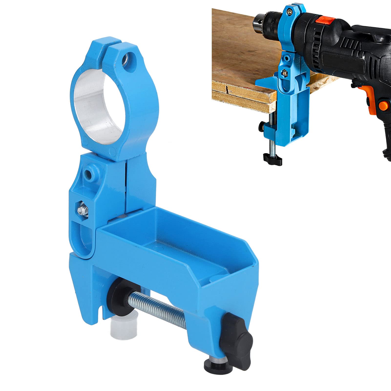 Support de perceuse électrique, pince de meuleuse rotative facile à installer avec écrou à vis pour garage d'atelier