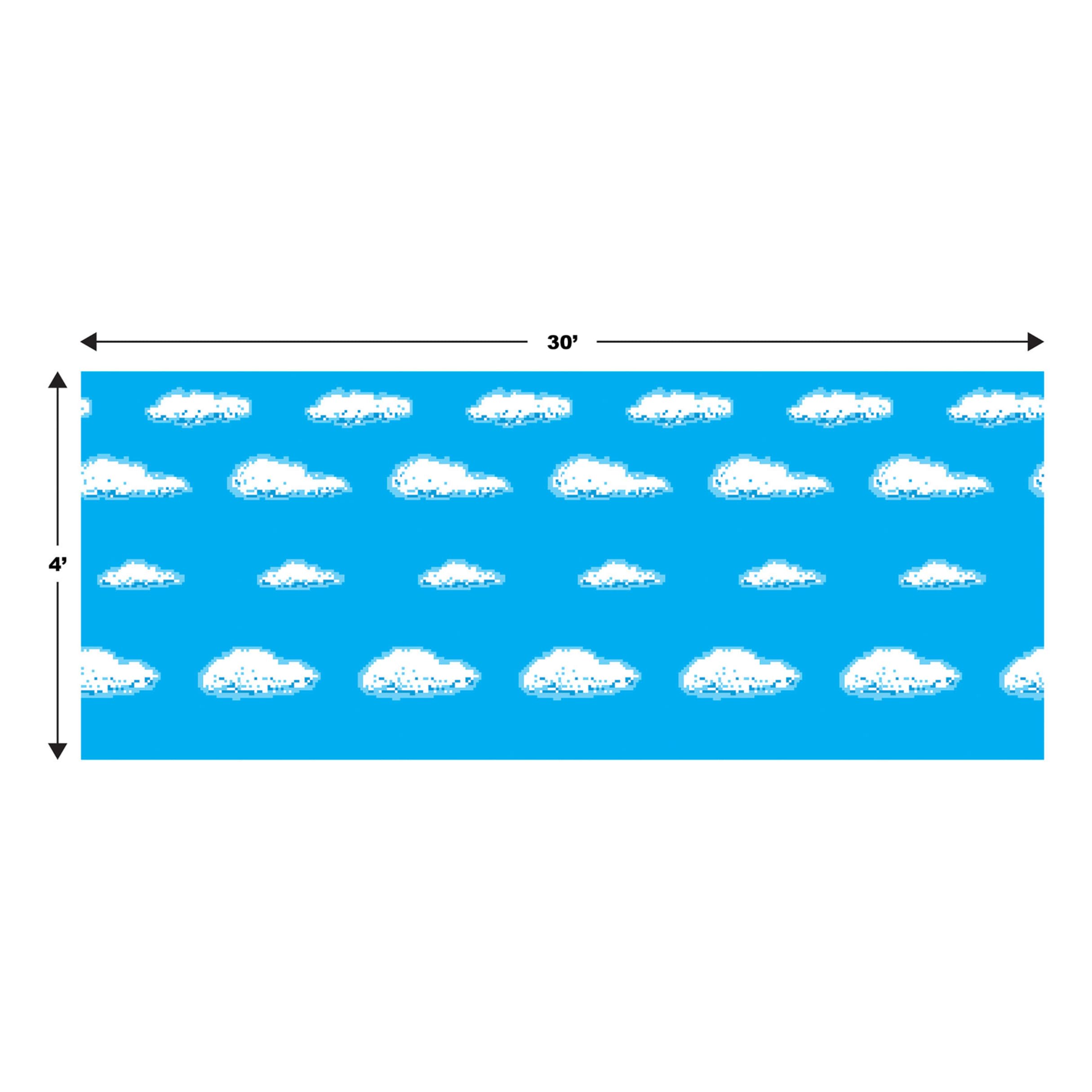 Beistle - Centro de Mesa (8 Puntas), plástico, Blue/White, 4 by 30-Feet