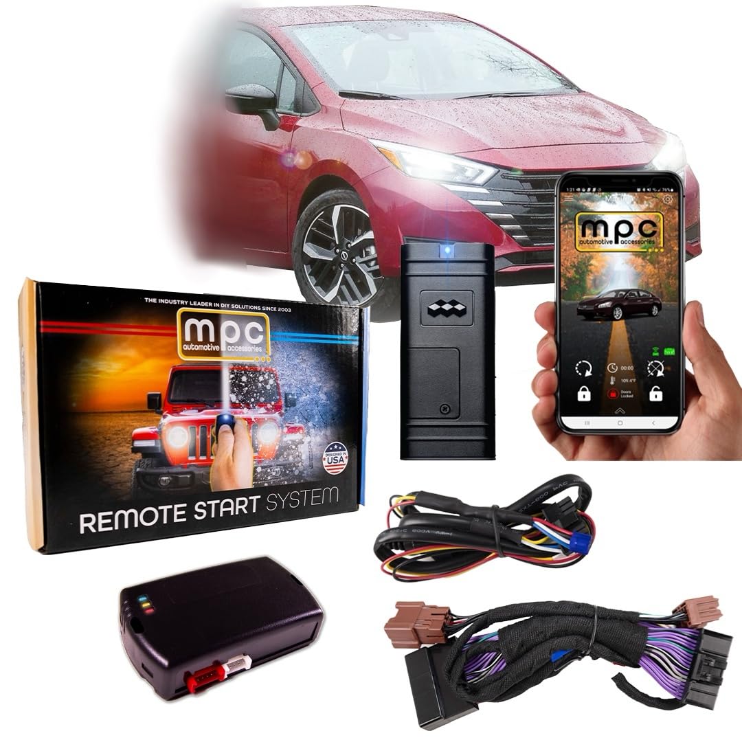 MPC Smartphone Activated Remote Start Kit Compatible with 2020-2023 Versa Push-to-Start - T-Harness - Firmware Preloaded