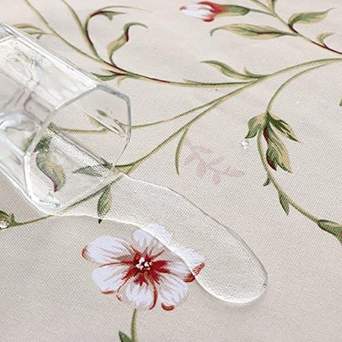 Miniatura 4 de Juego de 2 fundas para dispensador de agua y cubeta de agua con 2 manteles individuales cuadrados de vinilo, cubierta antipolvo floral para barril