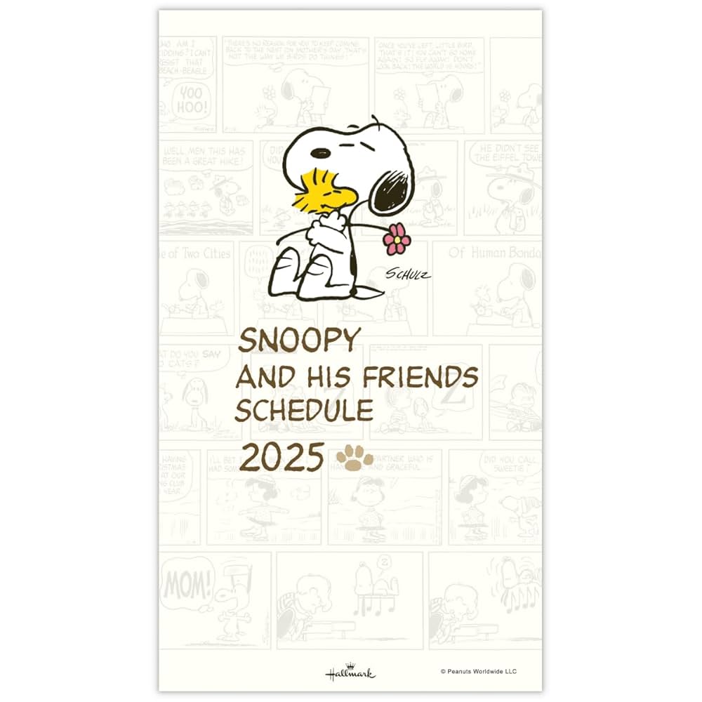 Amazon.co.jp: 日本ホールマーク スヌーピー 手帳 2025年 スリム