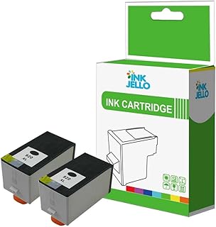 InkJello Compatible Ink Cartridge Replacement for HP Officejet 6000 6000 Wireless 6500 All-in-One 6500 Wireles 6500A e-All-in-One 6500A Plus e-All-in-One 7000 Wide Format 920XL (Black, 2-Pack)