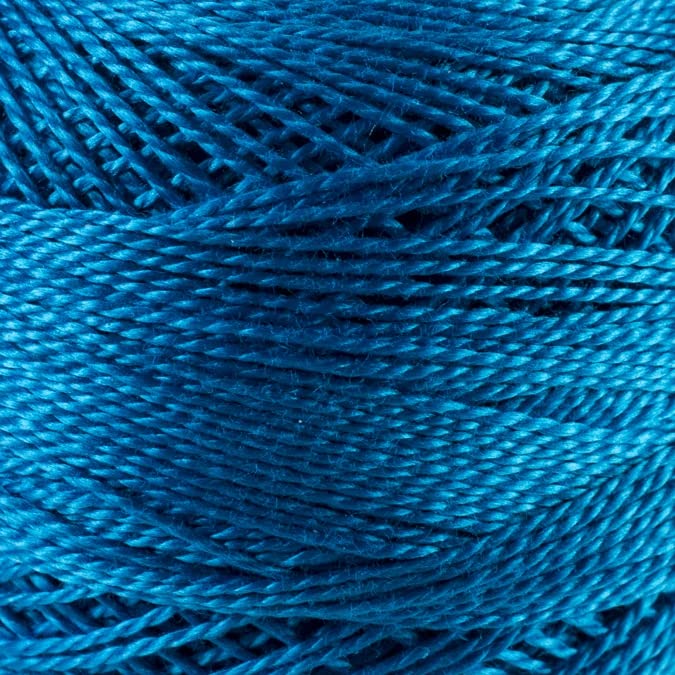 Image of DMC Pearl Cotton Ball Size 8 87yd - Dark Bright Turquoise