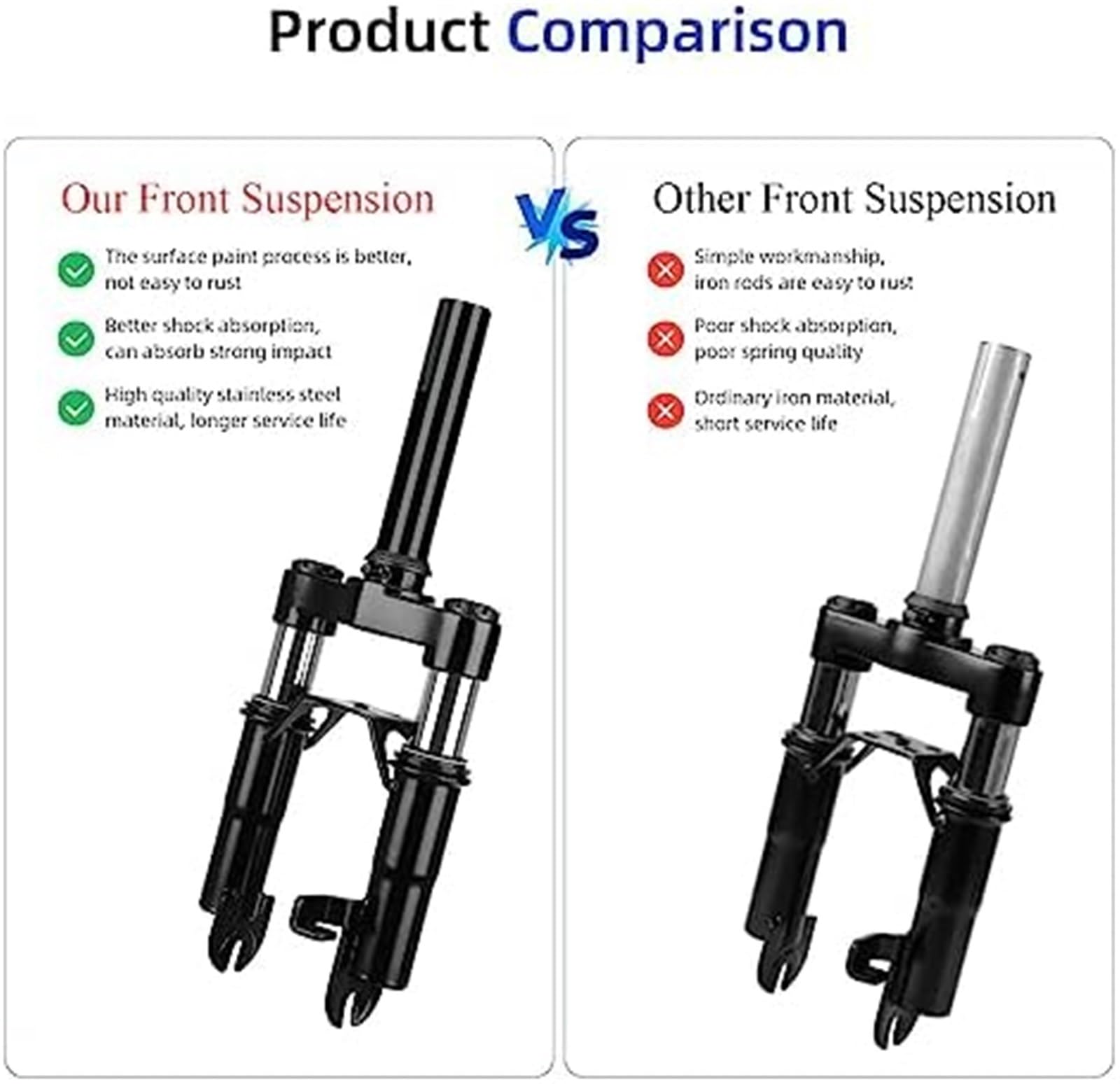 Suspension pour Avant for Trottinette électrique, Ressort