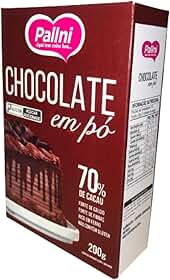 Chocolate em pó Cacau 70% Pallni 200g - Sem Glúten e Sem Lactose