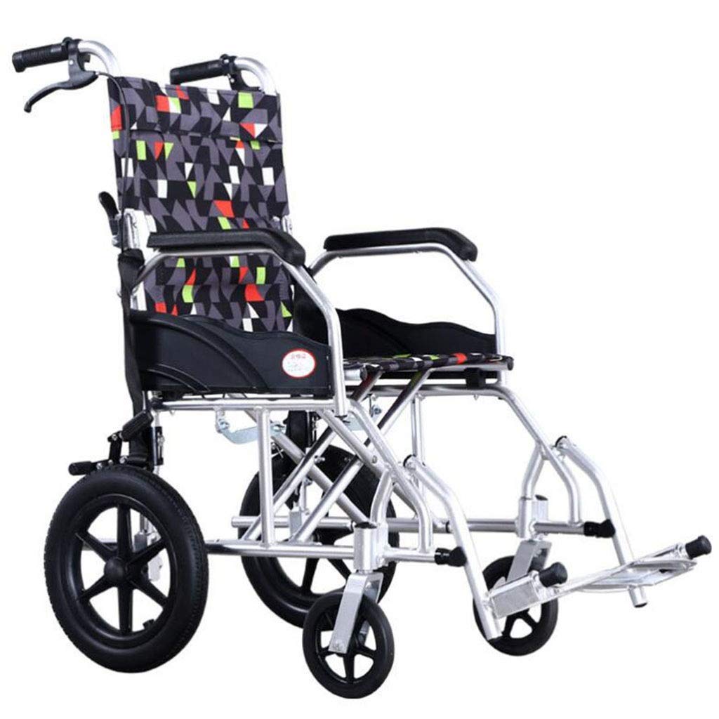 MU Sedia a Rotelle Trolley Scooter, Semoventi con Non-Pneumatiche Ruote Doppio Freno Regolabile Pedale Disabili/Anziani Semoventi Cameriere Trolley,a,a