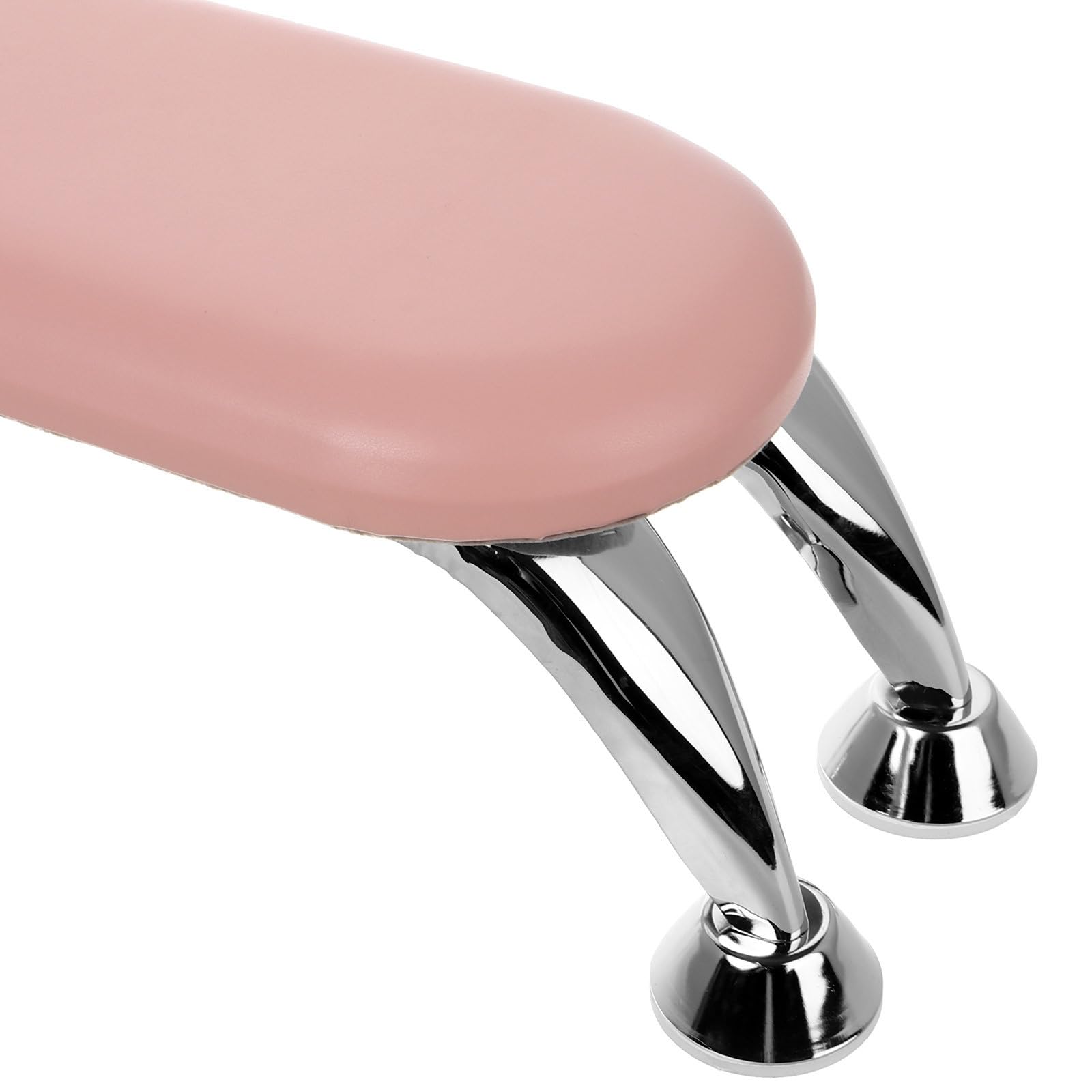 Cuscino Poggiabraccio per Manicure in Pu Rosa Supporto in Ferro