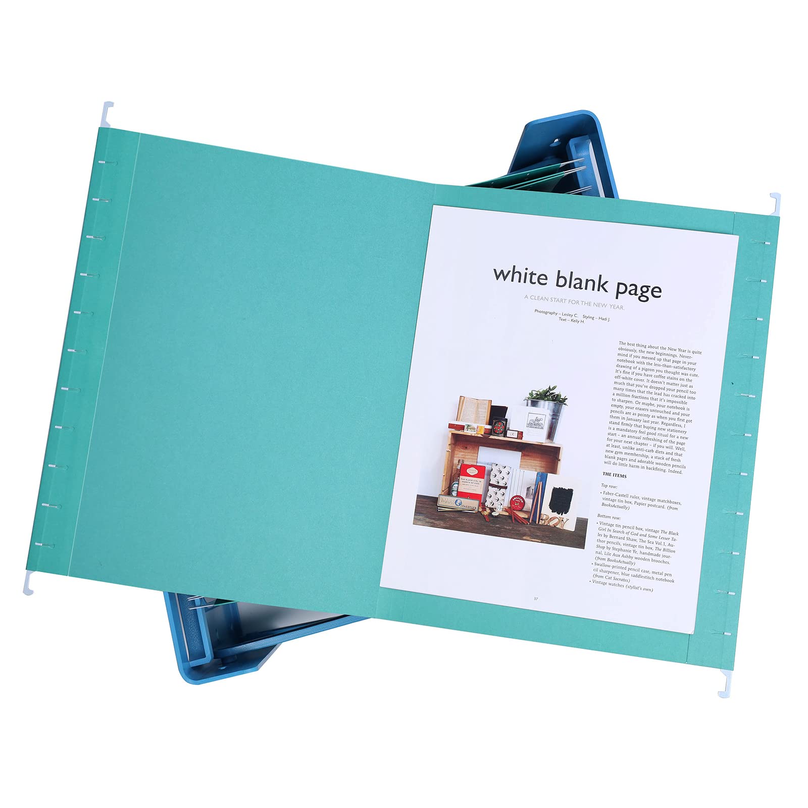 Paquete de 25 Carpetas Colgantes A4, Archivadores Colgante con Pestañas e Inserciones de Tarjetas,Carpeta de Archivos para Escuela Hogar, Oficina (Azul)