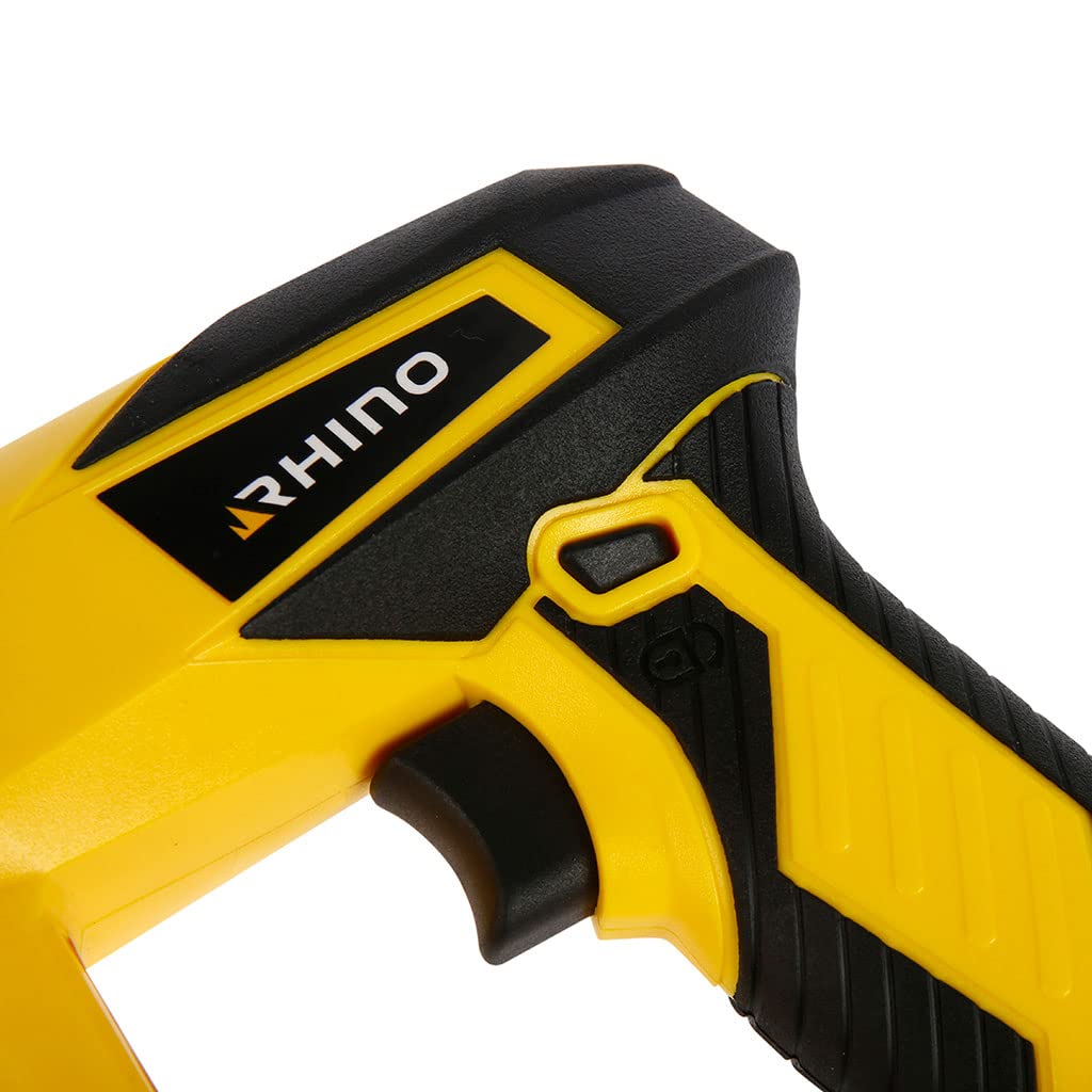 RHINO - Pinzatrici elettriche, cucitrice chiodatrice elettrica cablata + 100 chiodi 15 mm + 400 punti 6/14 mm - Adatto per tessuto, isolamento sottile, battiscopa, pannellatura ecc.