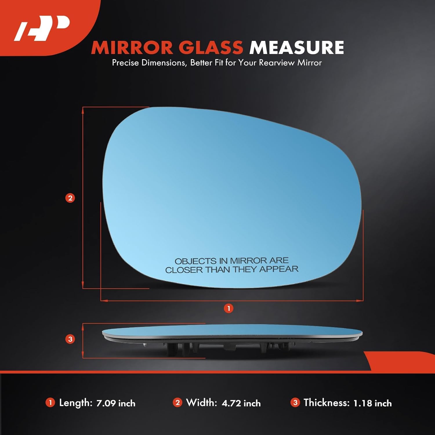 A-Premium 2-PC Driver and Passenger Side Heated Mirror Glass with Backing Plate - Compatible with BMW 320i 2013, 323i, 325i, 328i, 328i xDrive, 335d, 335i, 335i xDrive, 335is, 125i, 128i, 135i