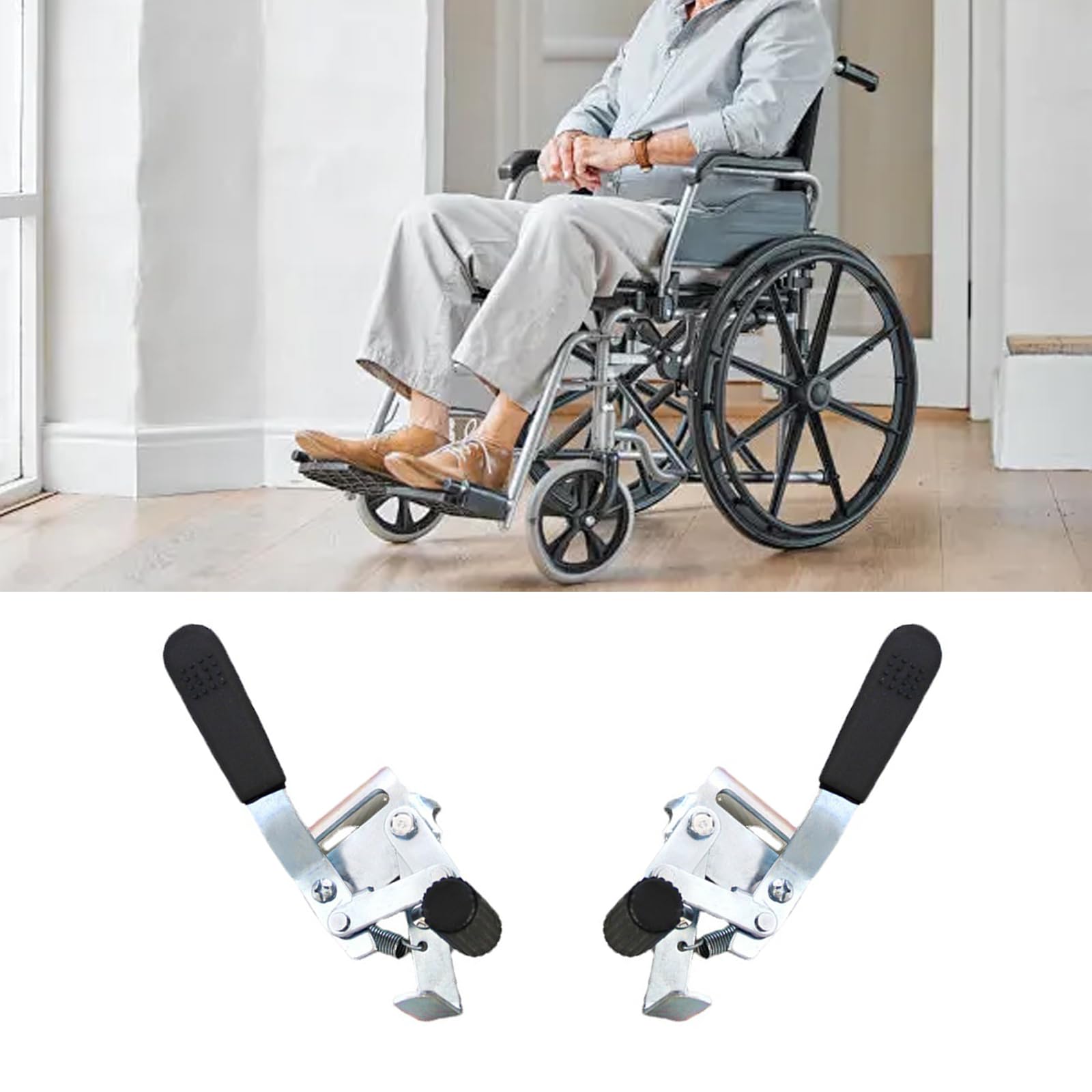 Freno para silla de ruedas,accesorios para silla de ruedas,accesorios para silla de ruedas con tornillo lateral para uso doméstico y venta de sillas de ruedas,Freno manual para silla de ruedas