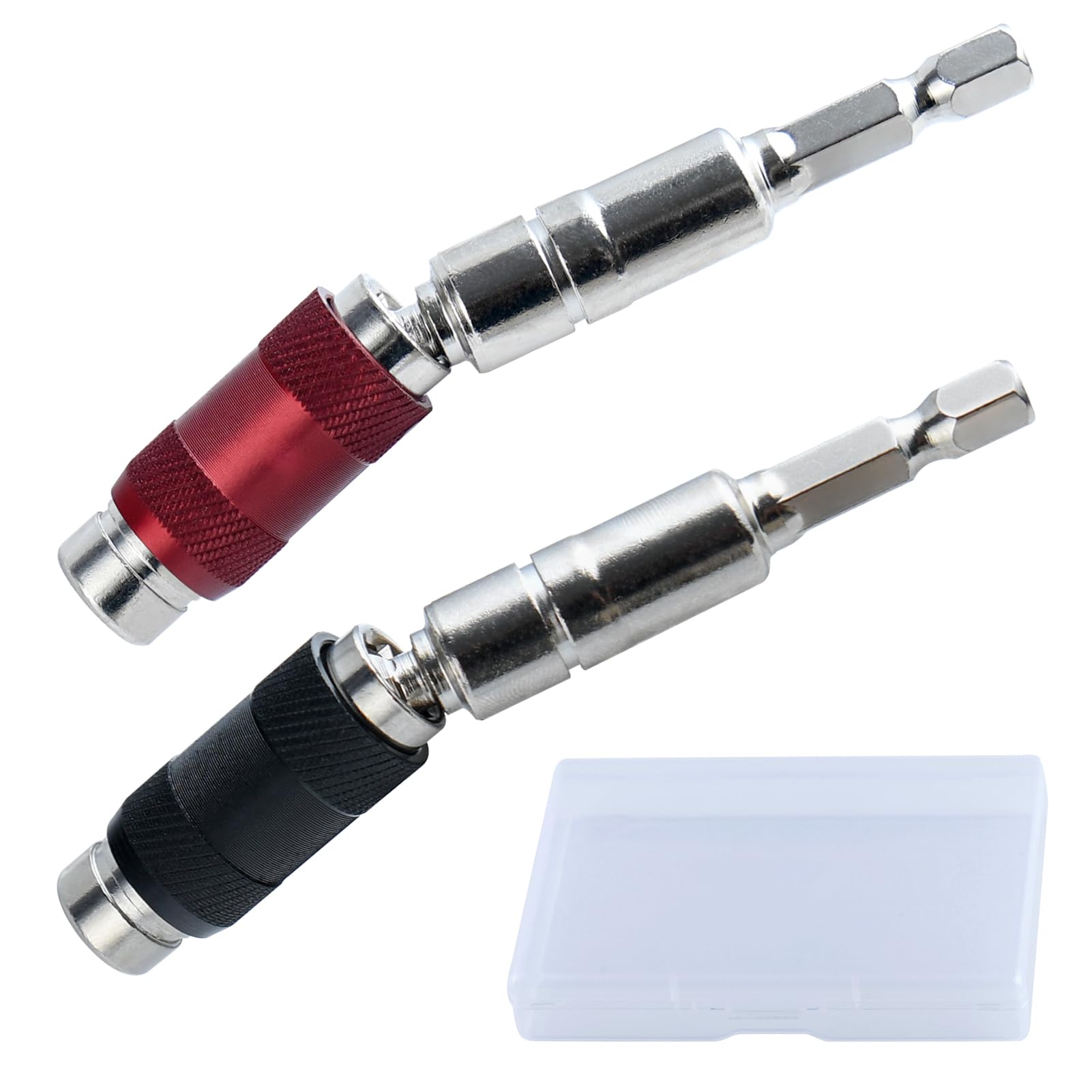LEONTOOL 2 Pack Pivoting Bit Tip Holder Magnetic Screw Drill Tip