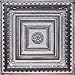 Brilliance Silver/White (24x24 PVC 20 mil) Ceiling Tile - Drop in Grid or Staple/Glue Application