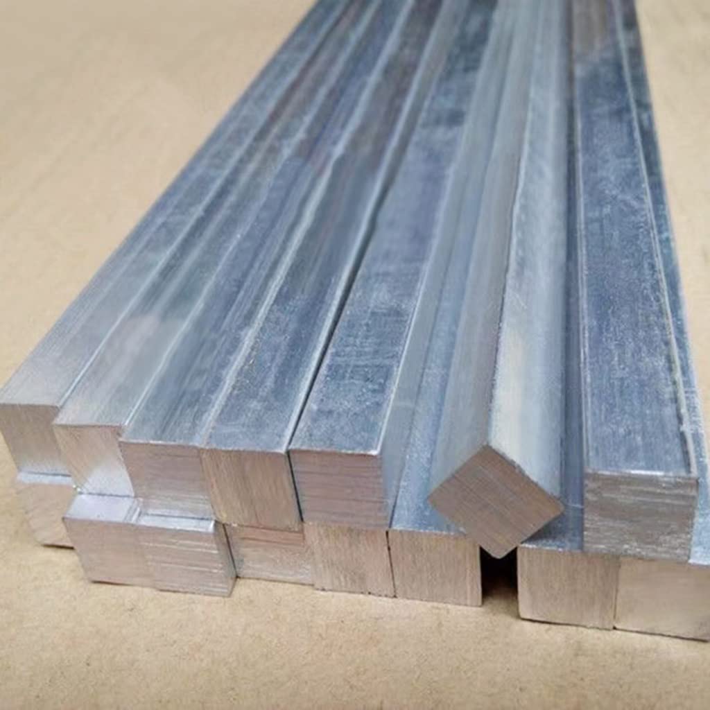 Placa de Barra Plana Cuadrada de Aluminio Mecanizado de Bloques Cnc Mecanizado de Placa de Bloque Sólido 6061 T6 de Metal/25 * 25 * 500Mm