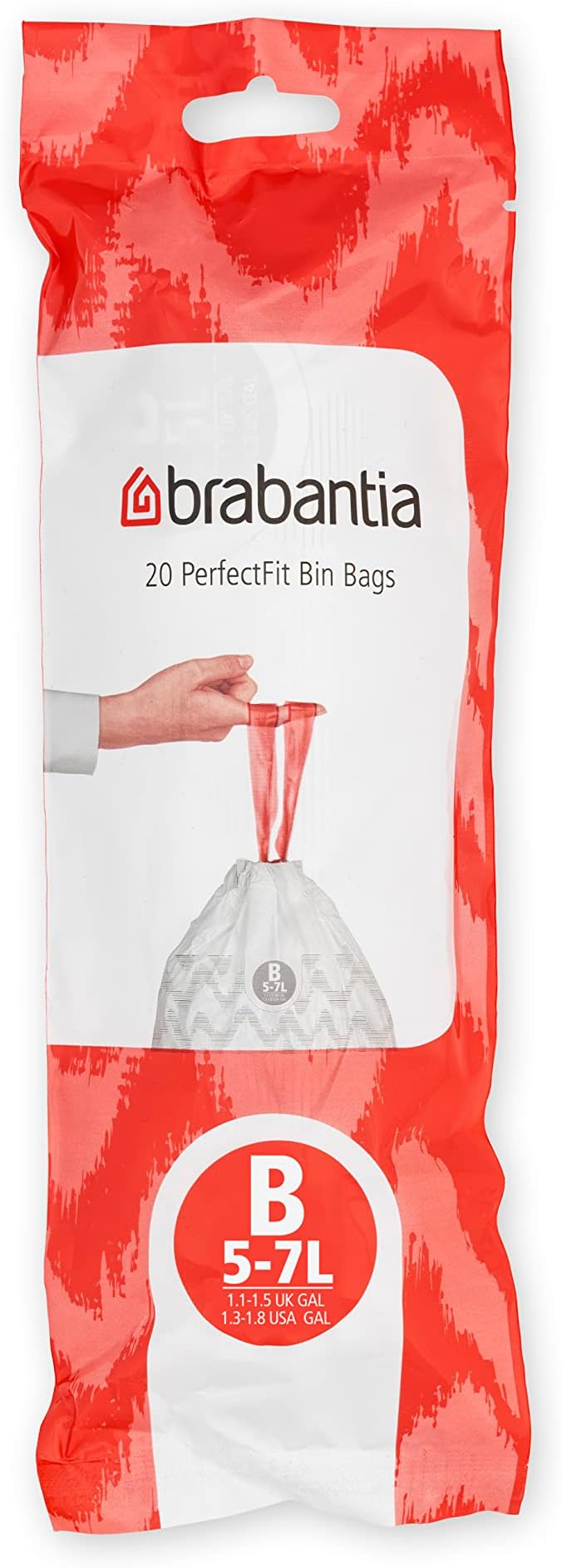 Brabantia PerfectFit Size B, 1.3 Gal, White Brabantia Amazon.co.uk