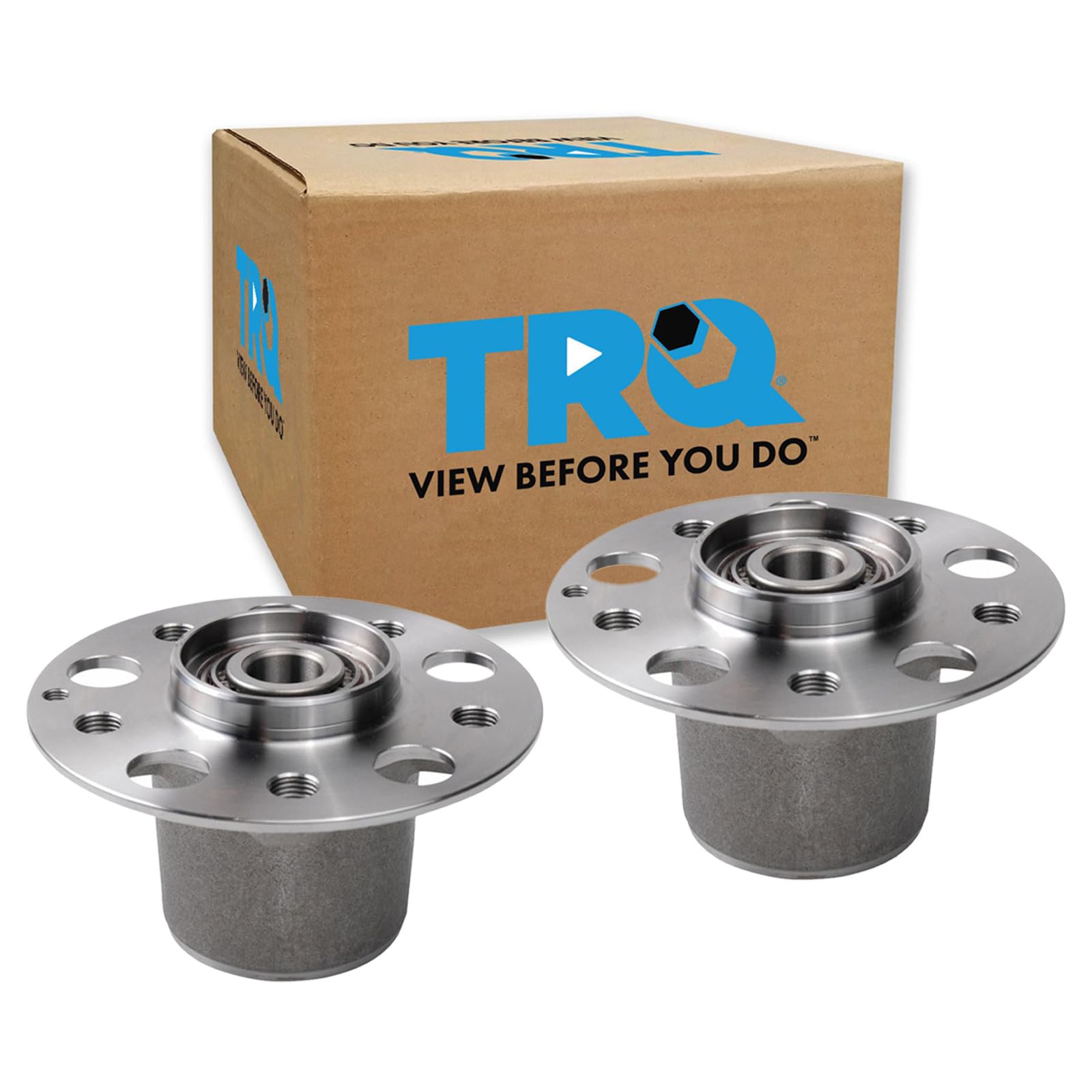 TRQ 2 Piece Front Wheel Bearing &amp; Hub Assembly Set