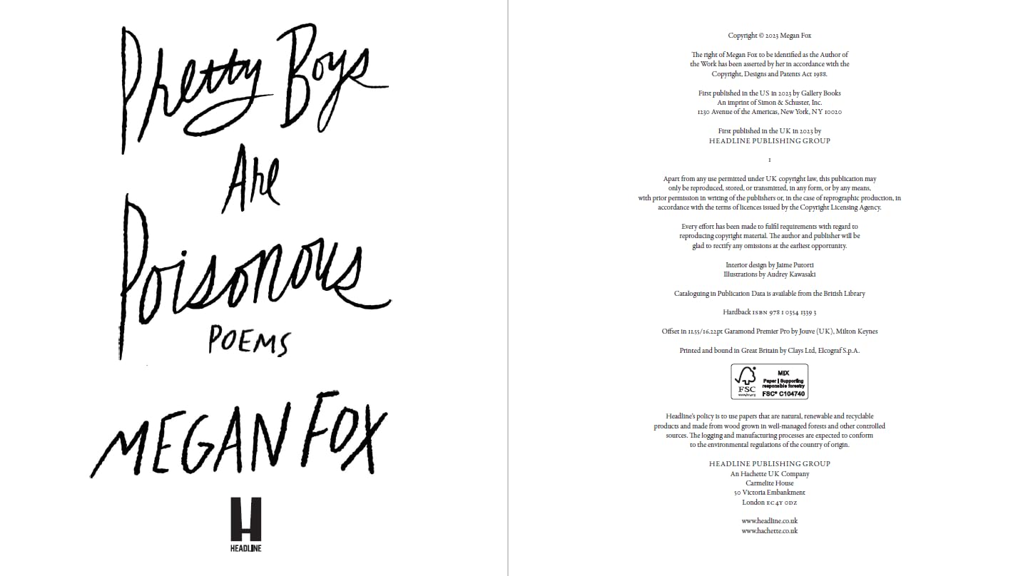 Pretty boys are poisonous: poems