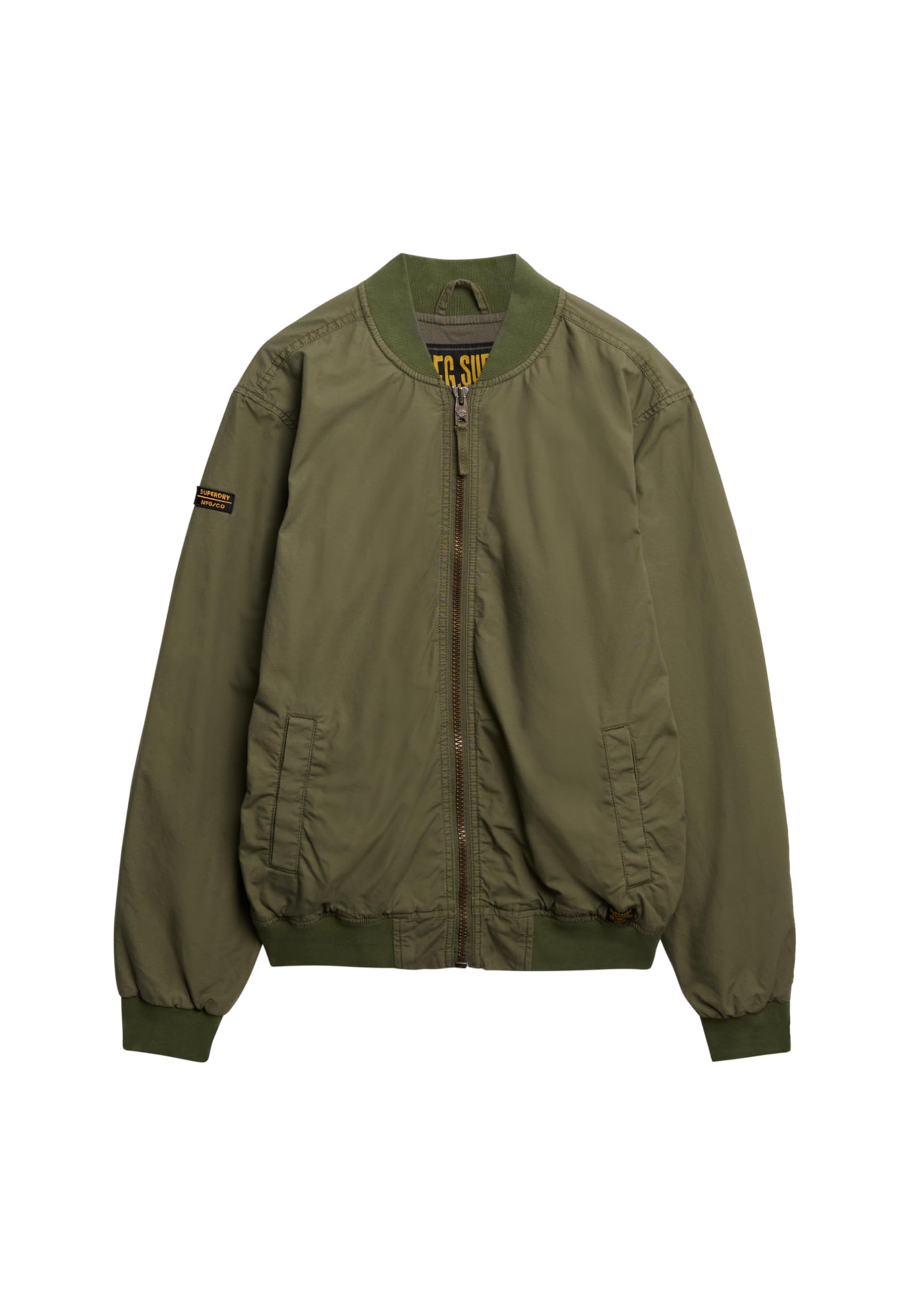 Superdry Unisex Lightweight Ma1 Bomber Jacket Sweatshirt, Pale Olive Green, XXL