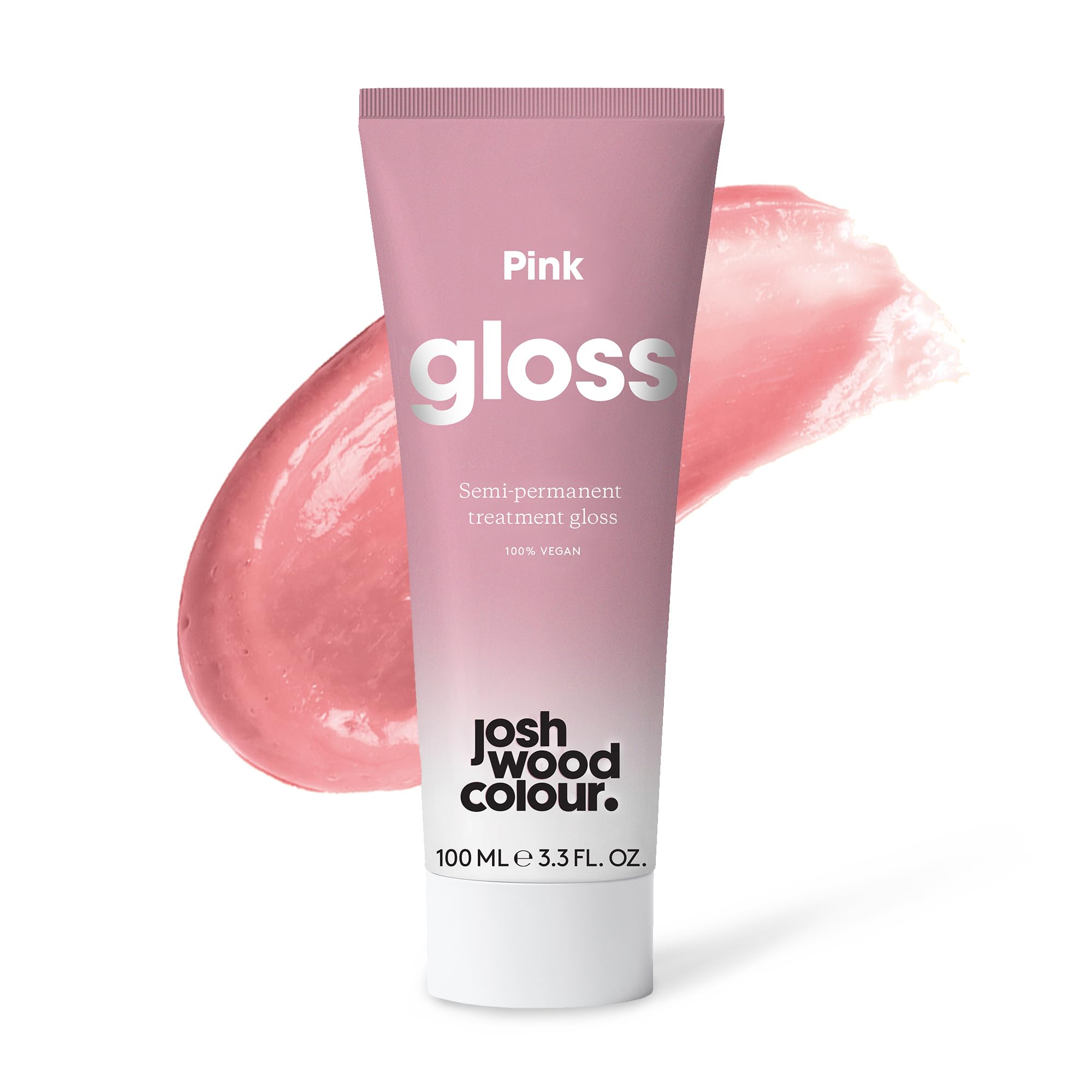 Hair Gloss (Pink) - Semi-permanent gloss refreshes and conditions hair - Lasts up to 6 washes - 100% Vegan - Cream (100ml)