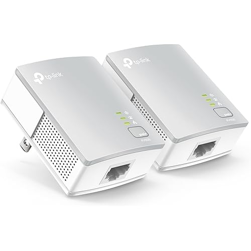 TP-Link AV600 Powerline Ethernet Adapter Kit - Gigabit Port, Plug Pair &Play, Power Saving, Nano Sized Powerline Network Adapter (TL-PA4010 KIT)