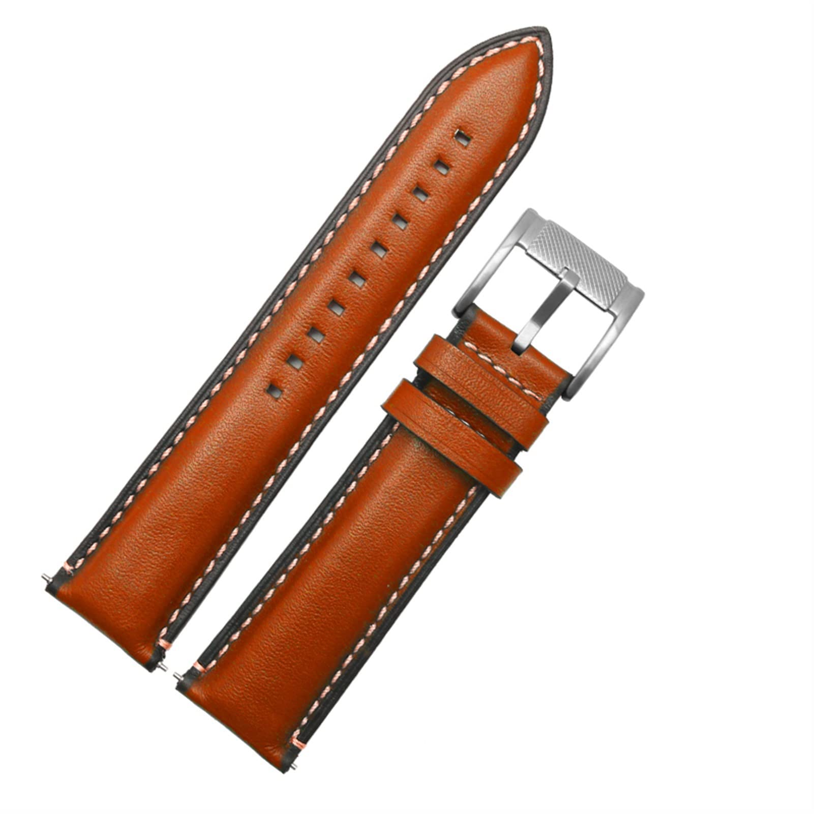 Liberación rápida Genuinelather Reloj Correa para Fossil FTW1114 4016me3110 FS5436 24 20 2 Banda de reloj de 2 mm para Huawei Pro 2 Gear S2 S3