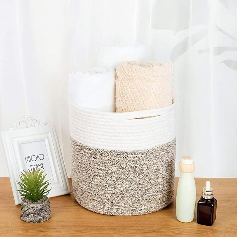 Senda Vaso Porta Piante In Cotone Pieghevole Con Fodera – Cesto Multiuso Per Fiori, Giocattoli E Biancheria - 2