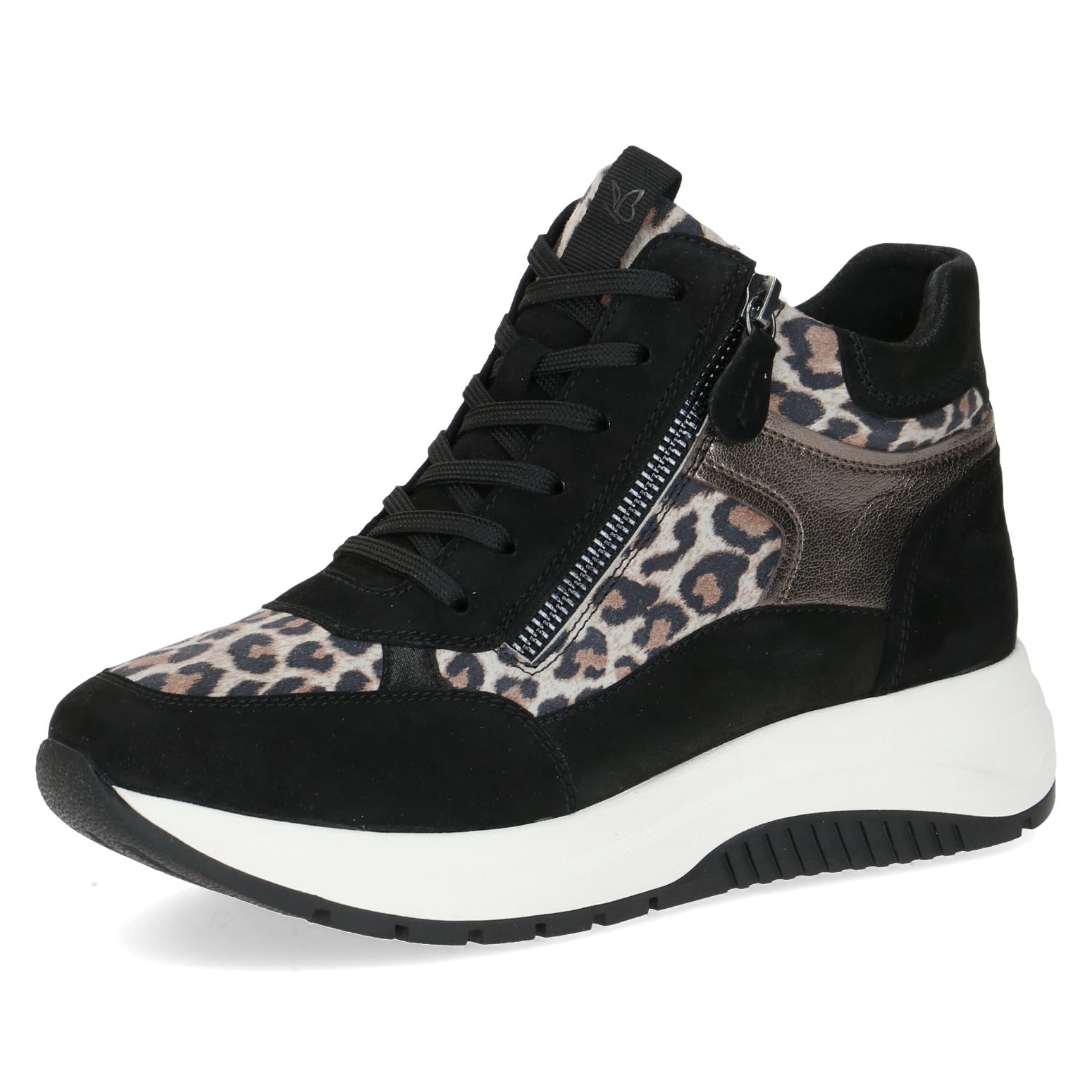 CAPRICE Damen Sneaker hoch aus Leder Gefüttert