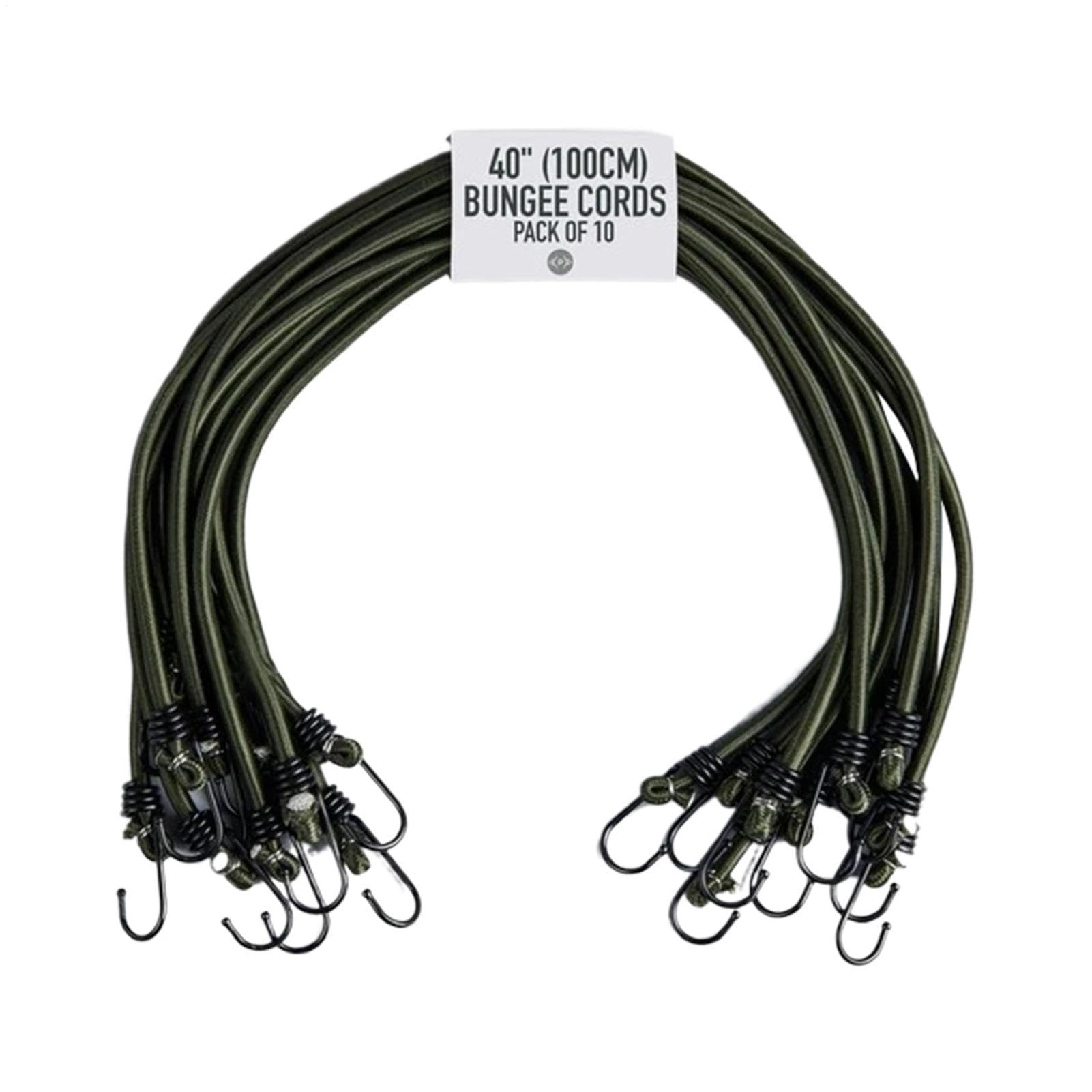 Corde bungee con ganci 10 Pezzi di Legature Elastiche per Camion | 100 cm cinghie elastiche resistenti per All'Aperto Moto Pesca Campeggio Rimorchio Bagagli Bici Attracco Sci Camion Kayak