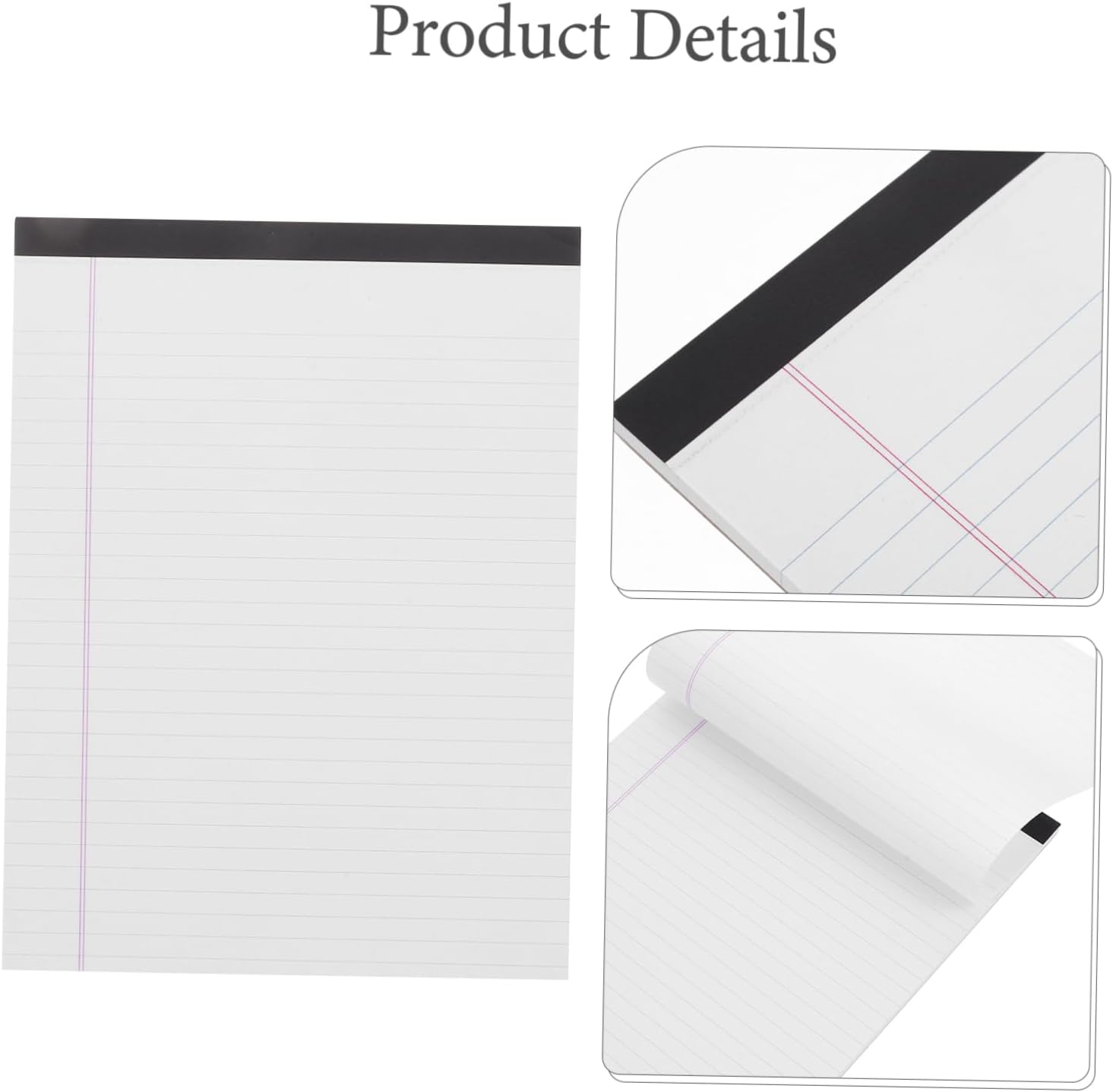Veemoon 4Pcs Legal Pads Wide Ruled Writing Notepads Single Sided Ink Resistant for School and Office Ample Supply for Note Taking and Drawing Needs 10 61v1yP2XfiL. AC SL1500