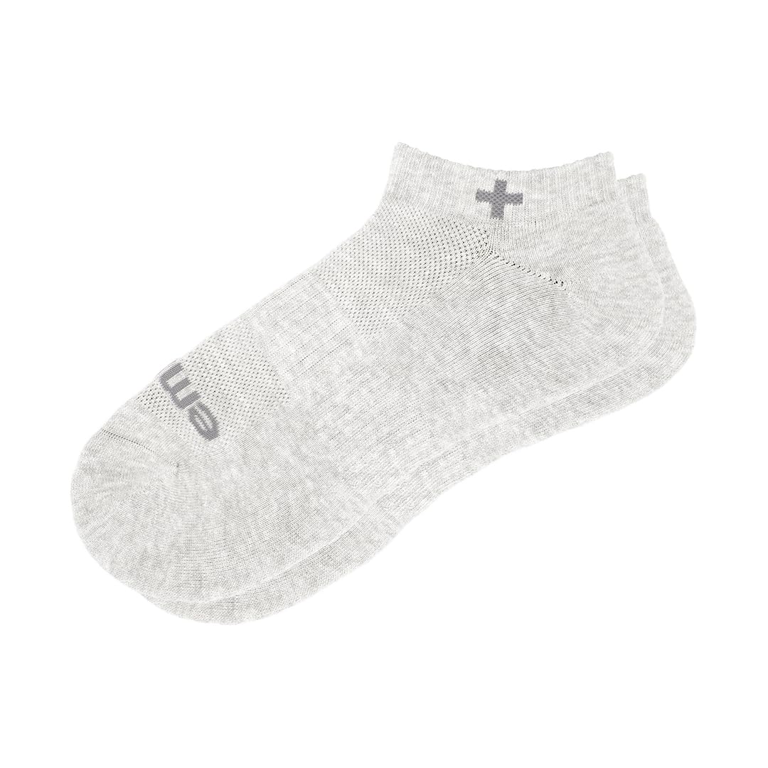 EMUAID Ionic Silver Socks, Silver Fiber Blend, Odor Control, Gray, One Pair