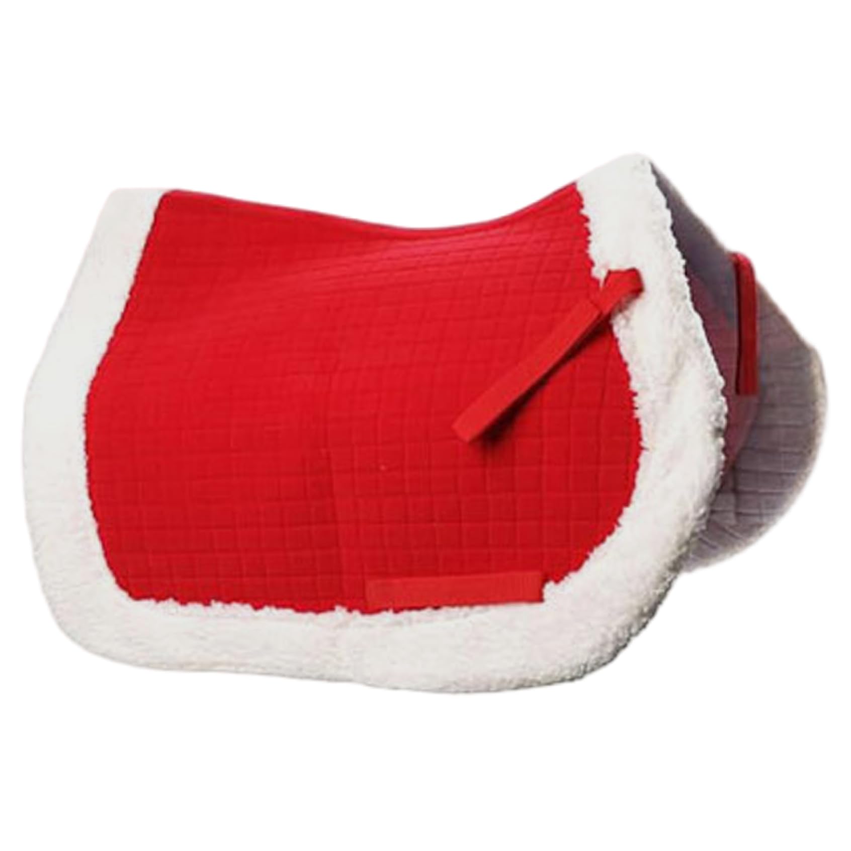 Bareback-Pad für Pferde, Weihnachten, ergonomisches rotes Bareback-Pad, rutschfest, extra dick in der Mitte für maximale Unterstützung.Sattel
