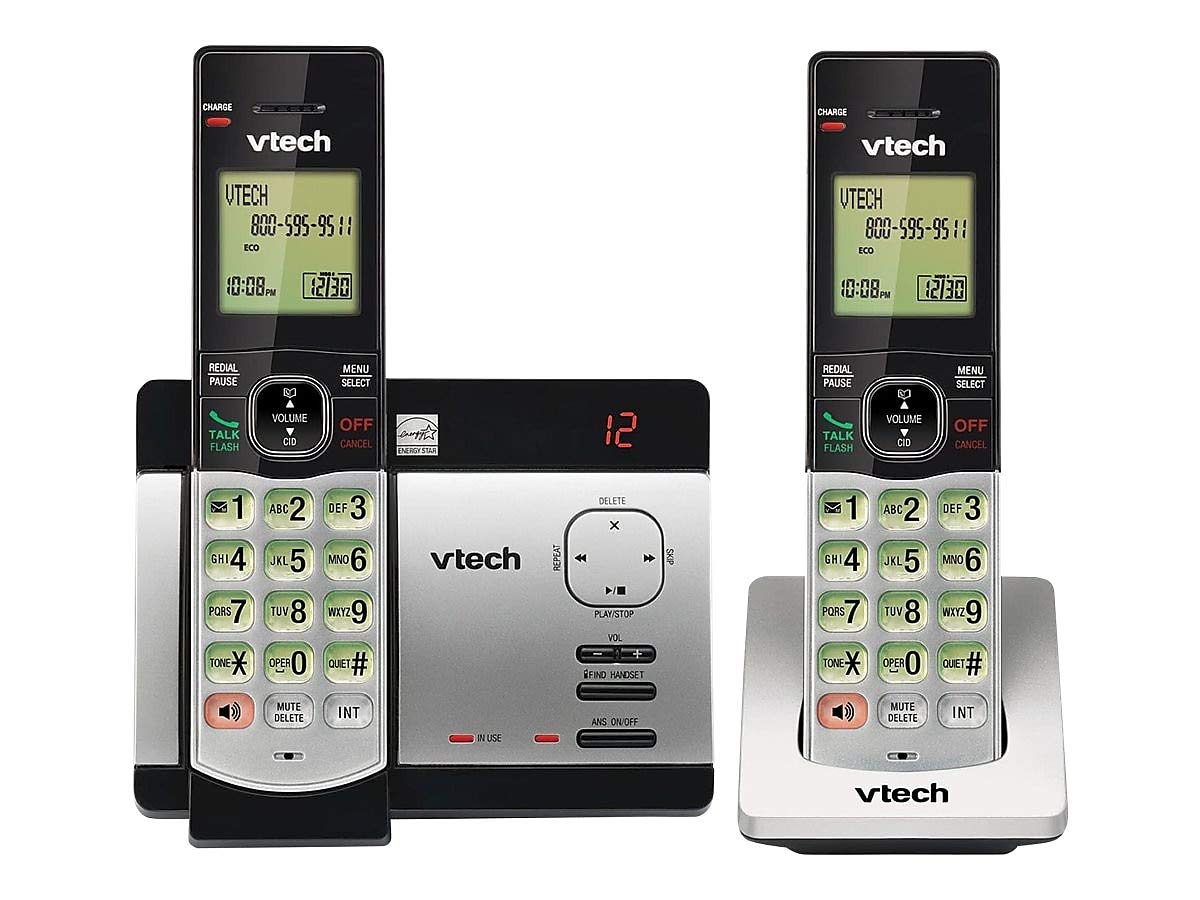 VTech CS6729-2 two-handset cordless phone system with answering machine