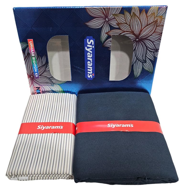 siyaram's Shirt & Trouser Fabric in Box Packing (Shirt-2.35 m, Pant-1.25 m)-picture-27