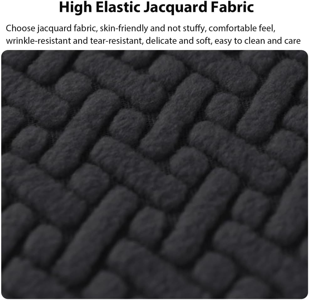 Stretchable Washable Parsons Chair Covers - Dining Room Chairs Cover, High Back Removable Slipcovers for Dining Room, Wedding, Hotel, Banquet & Party,Black 2pcs